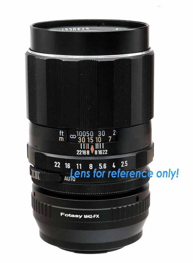 Fotasy Adjustable M42 Lens to Fuji X Adapter, 42mm Screw Mount Lens to X Mount Adapter Compatible with Fujifilm X-Mount X-Pro1 X-Pro2 X-E1 X-E2 X-E3 X-A5 X-M1 X-T1 X-T2 X-T3 X-T10 X-T20 X-T30 X-H1 - Image 3